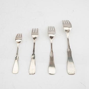 Cutlery 112 pieces "Uppsala" silver MGAB 1959-1989.