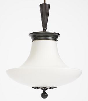 Erik Tidstrand, a rare Swedish Grace ceiling lamp model 25895, Nordiska Kompaniet, Sweden, 1920s.
