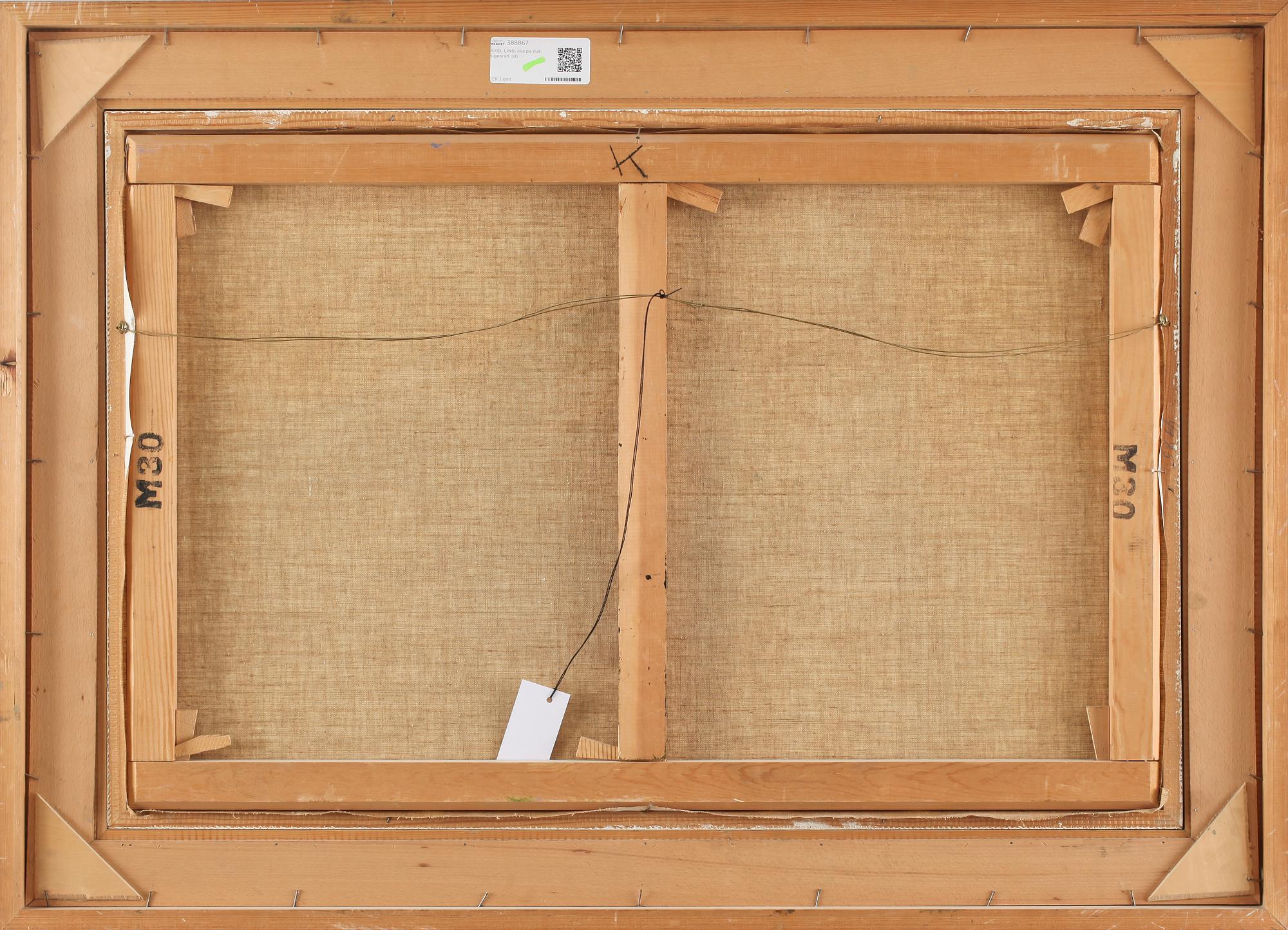 AXEL LIND, olja på duk, signerad.