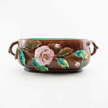 Jardinière Jugend early 20th century stoneware.