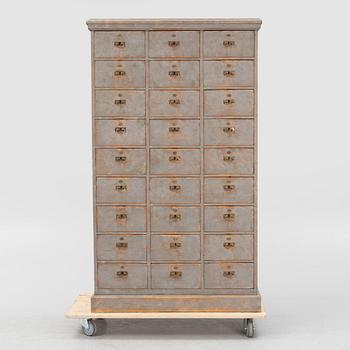 A drawer compartment, first half of the 20th century.
