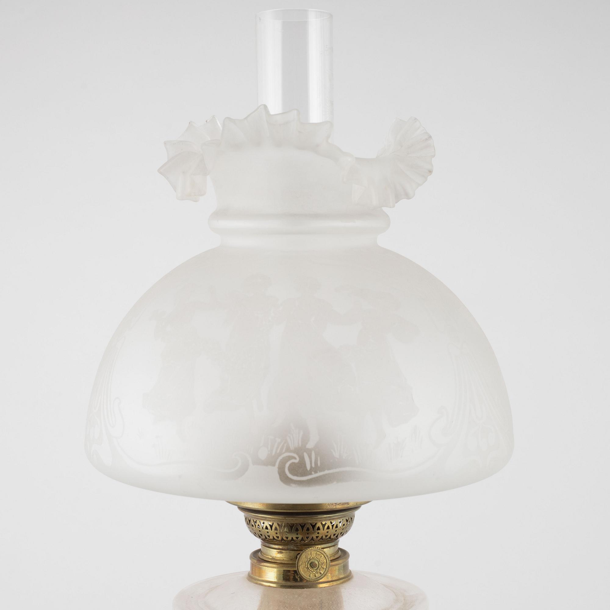 Fotogenlampa, omkring 1900.