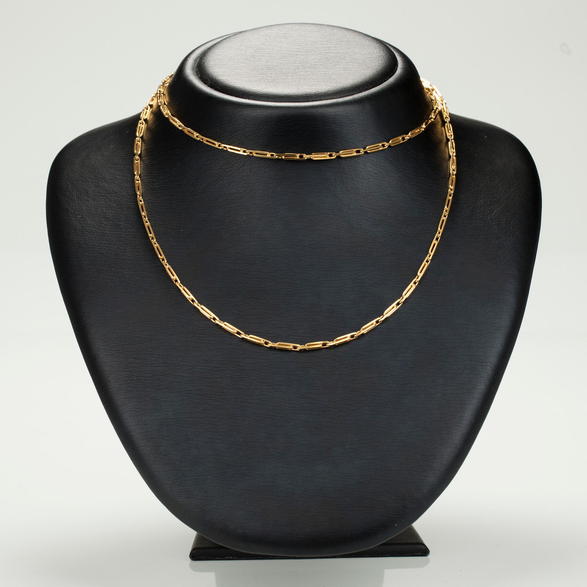 HALSSMYCKE, 14K guld, kontrollstämplar N. Westerback. Vikt 21,9 g.