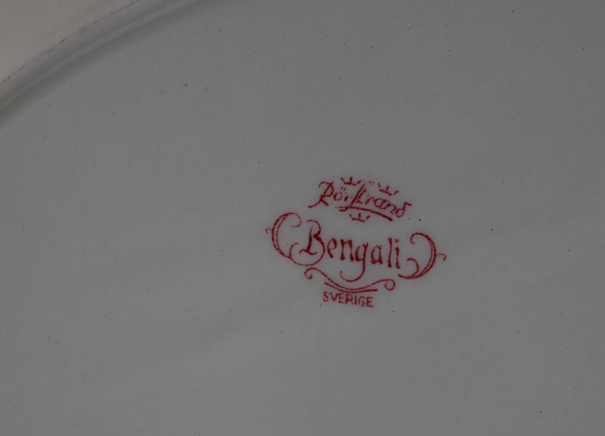 MATSERVIS, 50 delar, flintgods. Rörstrand. "Bengali".