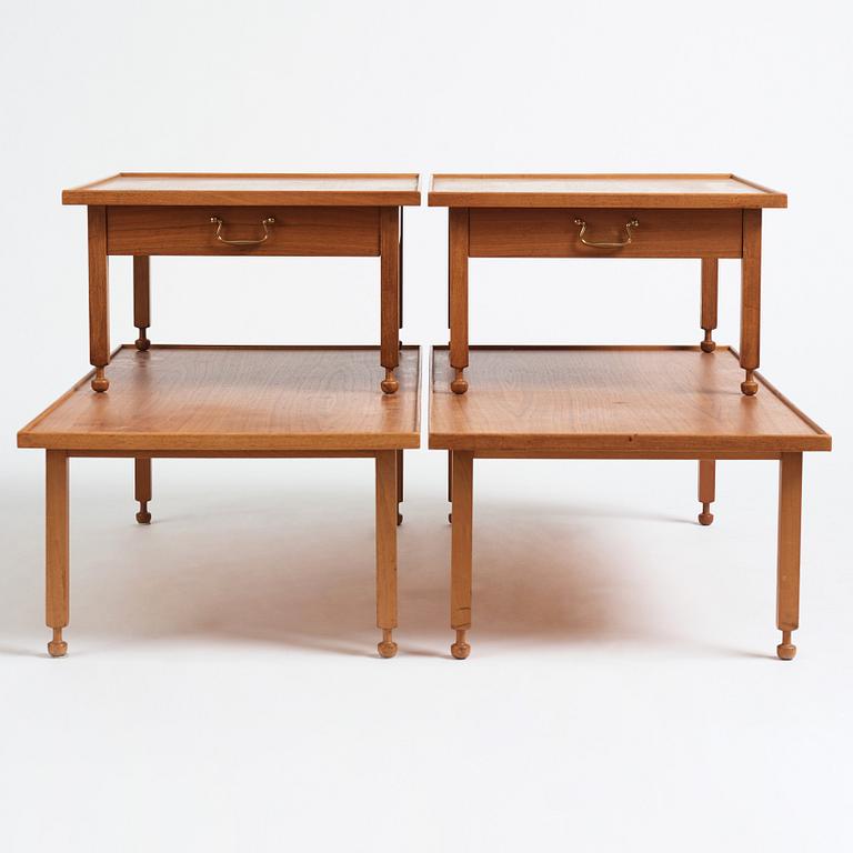 Josef Frank, a pair of 'model 1073' tables, Svenskt Tenn, Sweden before 1985.