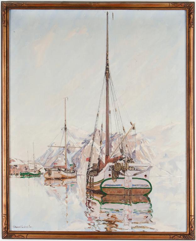 RIKARD LINDSTRÖM, oil on canvas, signed.