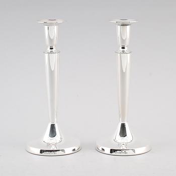 LJUSSTAKAR 1 par, silver, BEFA, Göteborg 1970.