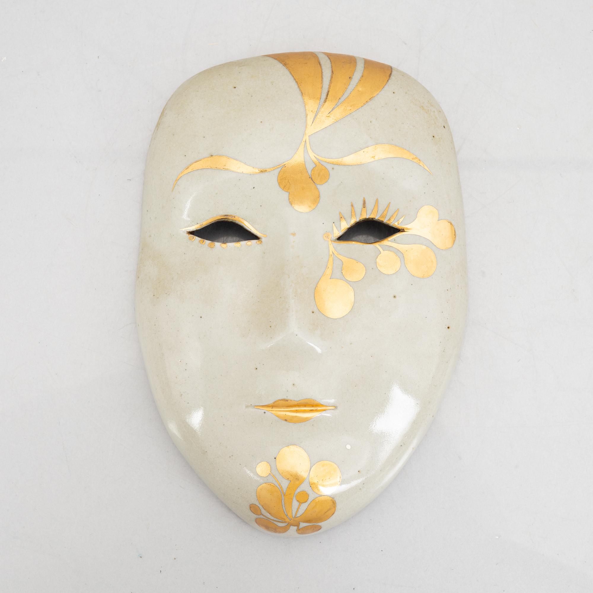 Lisa Larson, mask, stengods, Gustavsberg.