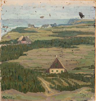 Agnes Wieslander, 2 st "Gråväder" samt gatubild från Italien.