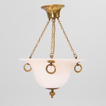 Harald Notini, ceiling lamp, variant of model "5405", Swedish Grace, Arvid Böhlmarks lampfabrik, 1920s.