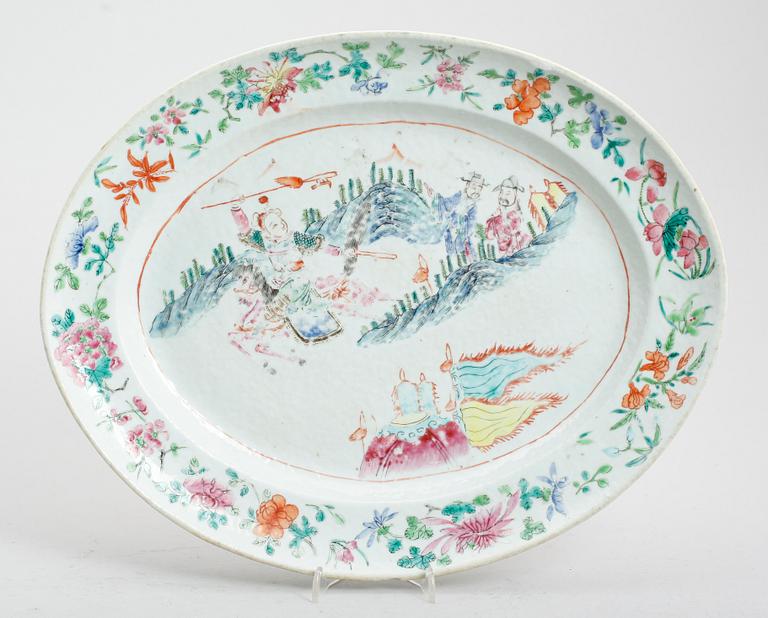 STEKFAT, porslin, Kina, Qianlong 1736-1795.