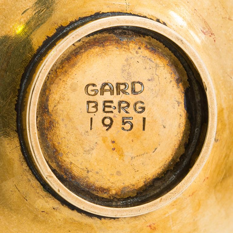 Bertel Gardberg, A brass bowl stamped Gardberg 1951.