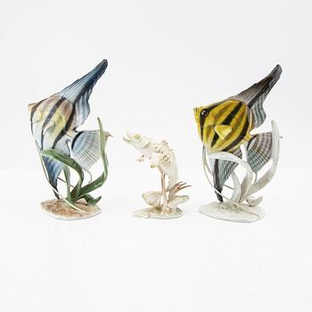 Figuriner 3 st Hutschenreuther/Rosenthal Tyskland 1900-talets mitt porslin.