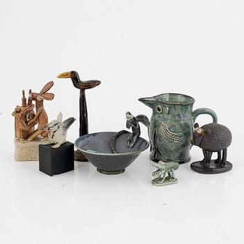 Rex Stuart Beck, ceramics, 6 pieces.