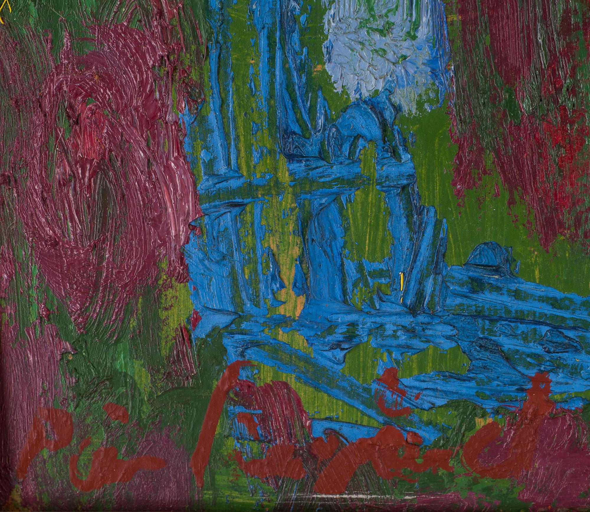 PÄR SIEGÅRD, olja på pannå, ej signerad.