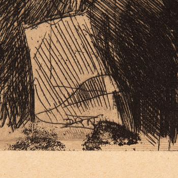 Anders Zorn, etching, from the unsigned ed from "PAN", 1895.