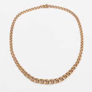 A 14K gold necklace.