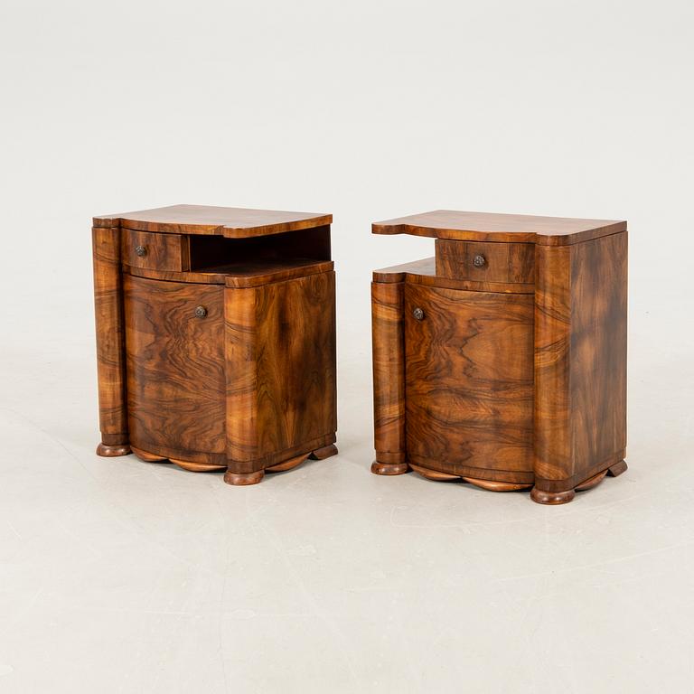 Sängbord ett par Art Deco 1900-talets första hälft.