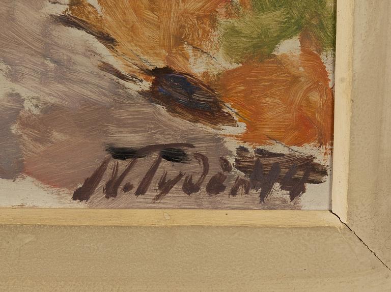 Nils Tydén, oil on panel, signed.