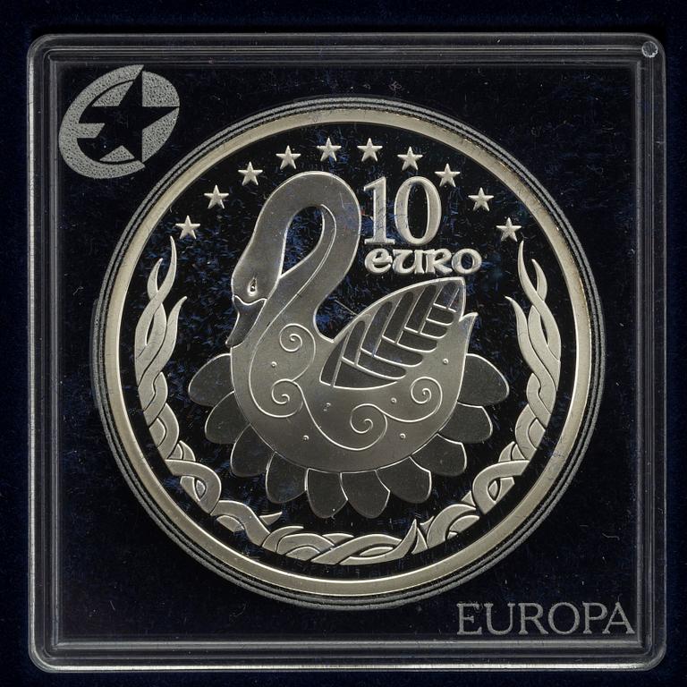 MINNESMYNT, 12, st, silver "Europa" Officiella Europamynt.