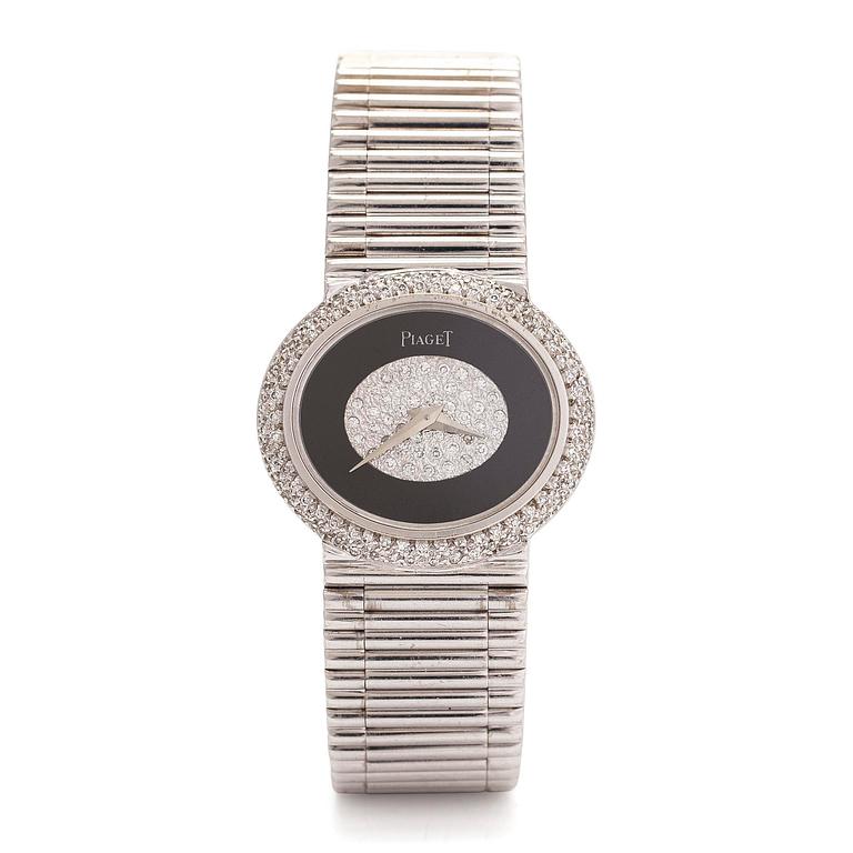 Piaget, "Onyx Diamond Dial", armbandsur, 27,5 x 24,5 mm.