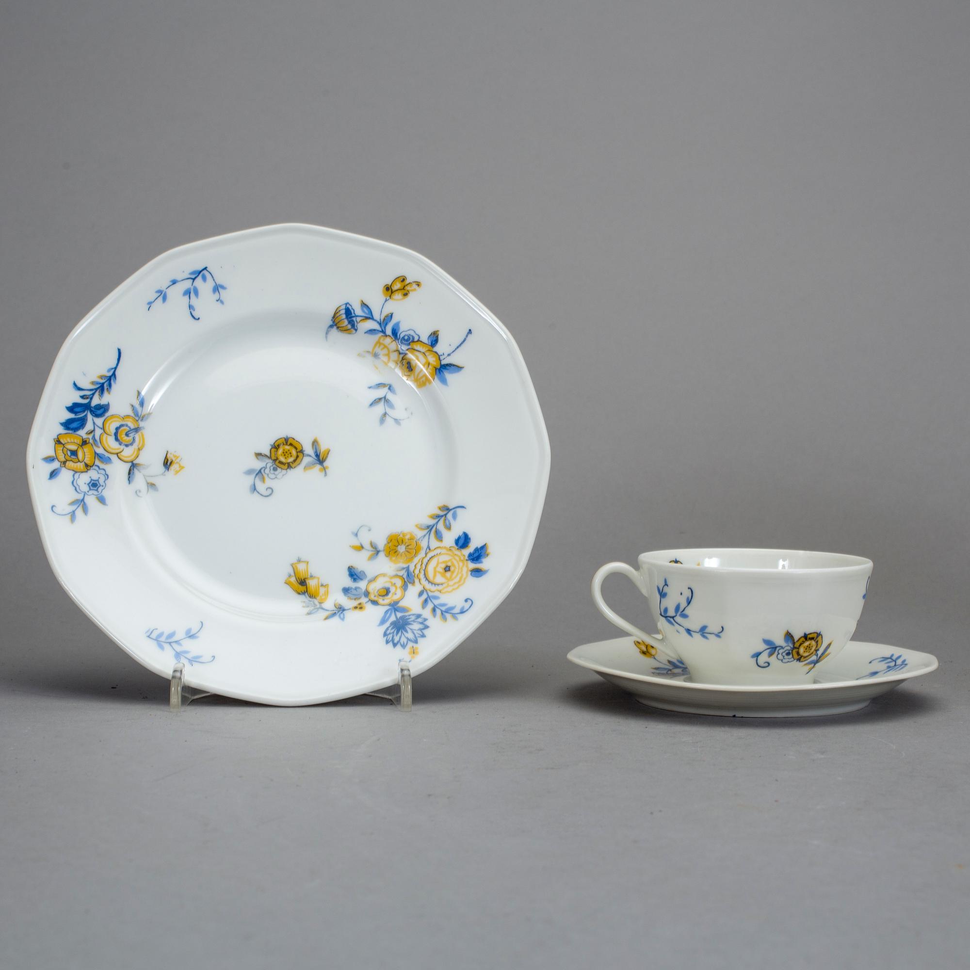 KAFFESERVIS, 24 delar, porslin. Theodore Haviland, Limoges, 1930-tal.