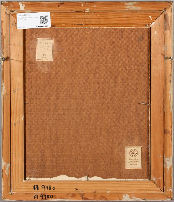 PELLE ÅBERG, olja på pannå, signerad.