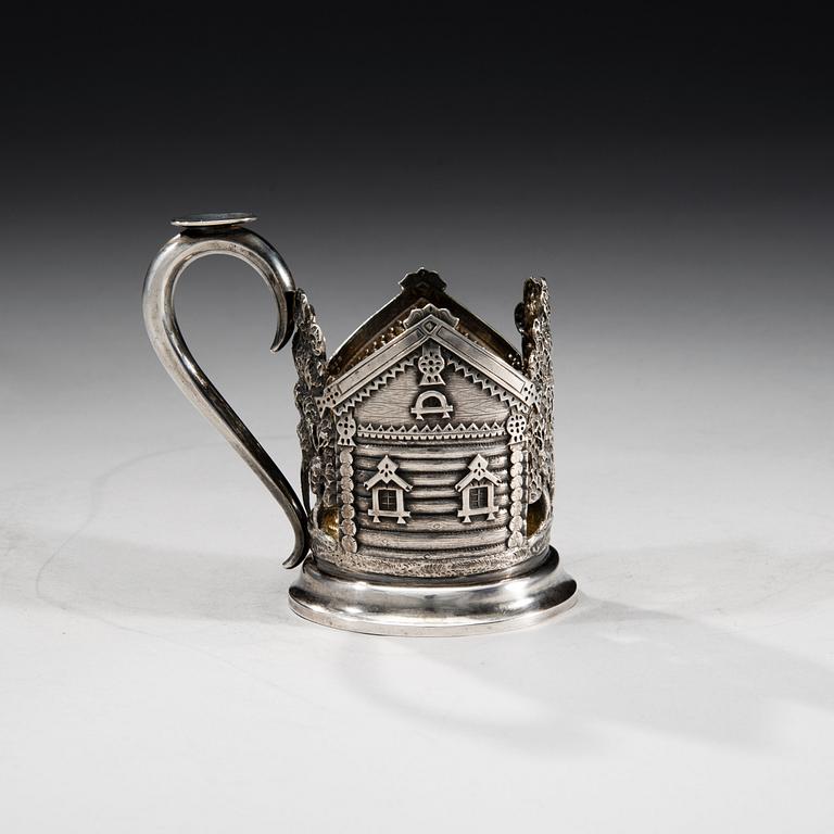 A RUSSIAN TEA GLASS HOLDER. РУССКИЙ ПОДСТАКАННИК.