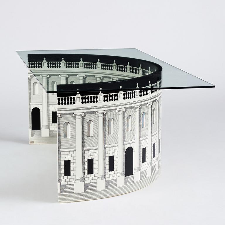 Piero Fornasetti, soffbord, "Architettura", Fornasetti, Milano, Italien 2008.