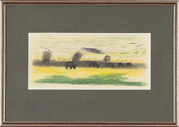 Ragnar Sandberg, pastel, signed and dated -40.