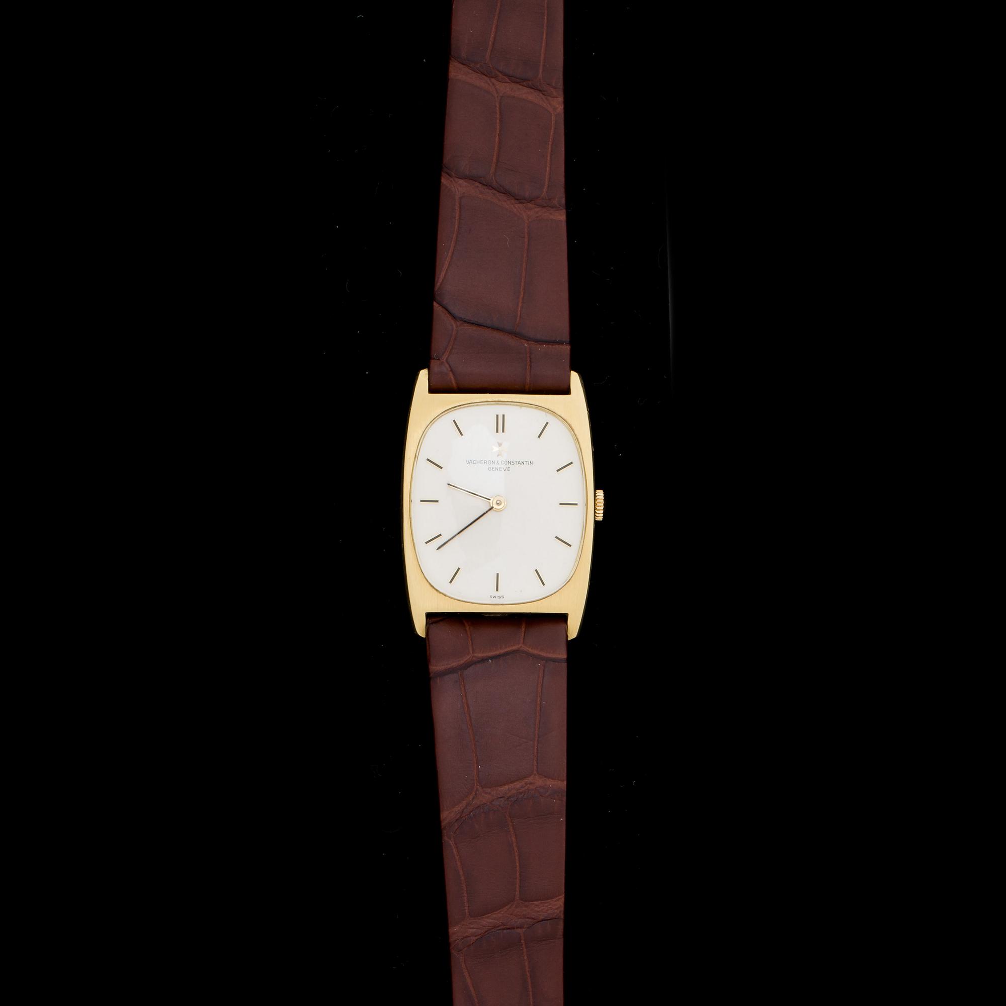 HERRARMBANDSUR, Vacheron & Constantin, 18K guld, omkring 1970.