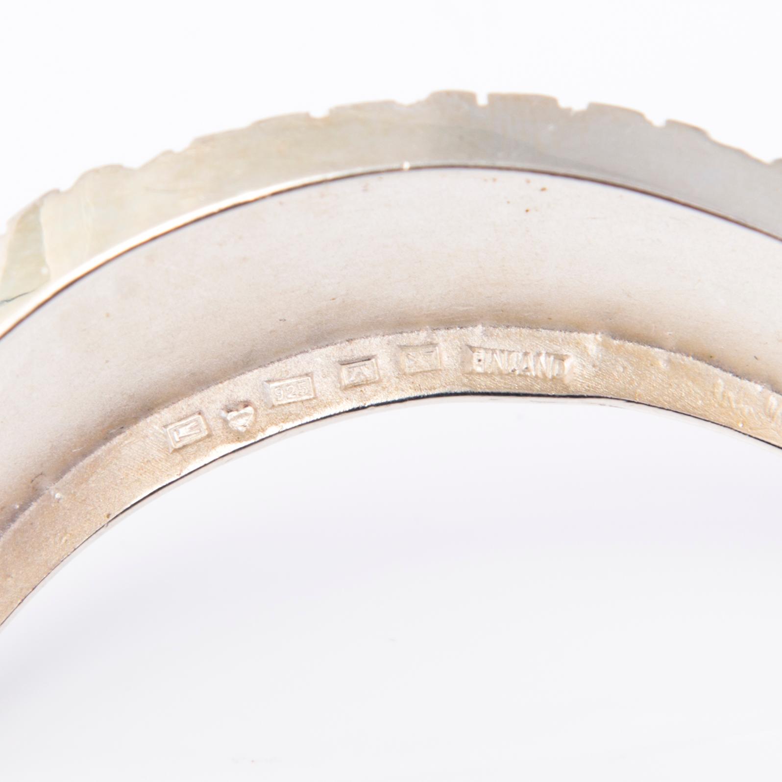 ARMRINGAR, 3 st, sterlingsilver, Kultateollisuus Ky Viljanen, Åbo, 1975.