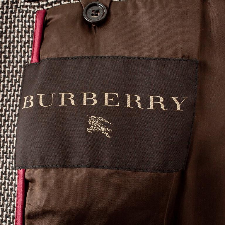 BURBERRY prorsum, a brown wool blend coat.