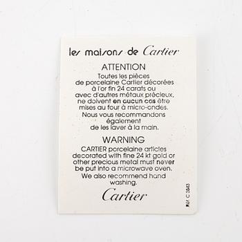 A 32-piece porcelain dinner service, "La Maison de Louis Cartier", Cartier for Limoges, France, 1980's.