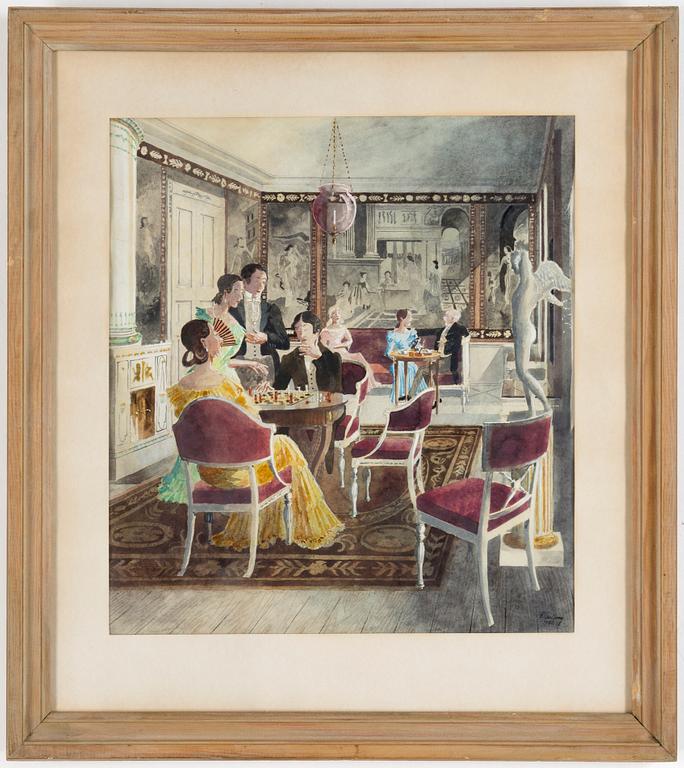 RUDOLF CARLBORG, Watercolour, signed R. Carlborg and dated 1952.