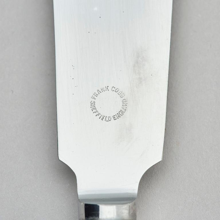 Georg Jensen, bestickservis, 153 delar, "Konge/Acorn", sterling silver och rostfritt, design Johan Rohde, Köpenhamn 1933-1944.