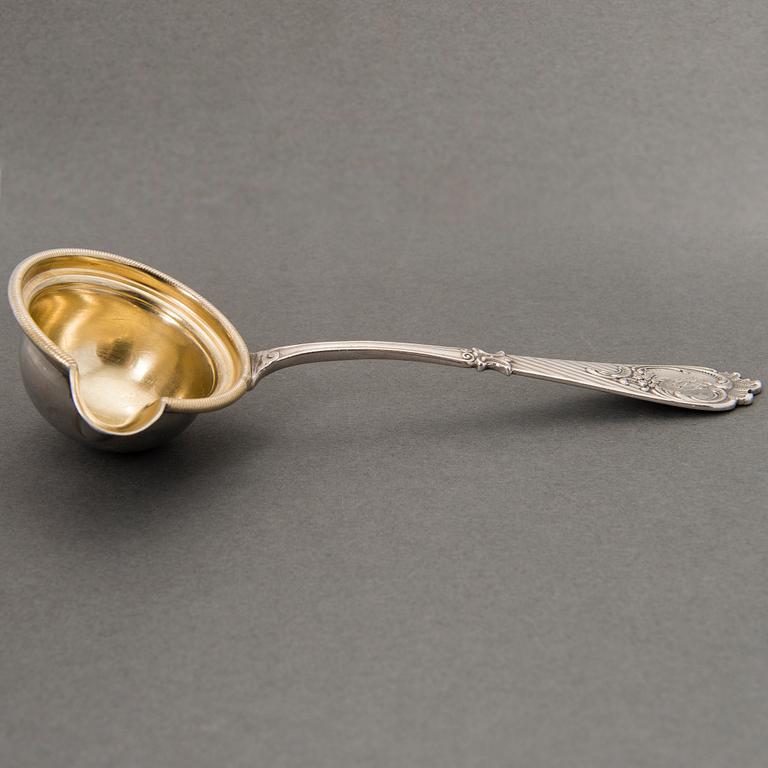 A SAUCE LADDLE, silver, Russia 1896-1907 Gustav Klingert.