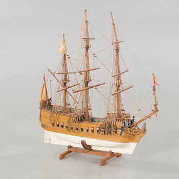A 20th century ship model.