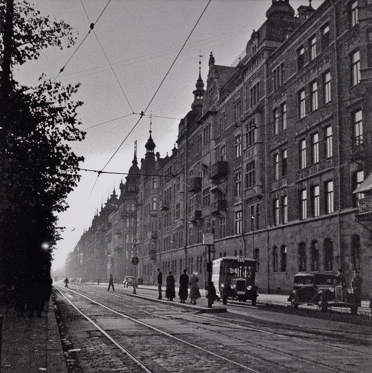 Åke Lange, "Buss 70 Strandvägen 1930-talet".