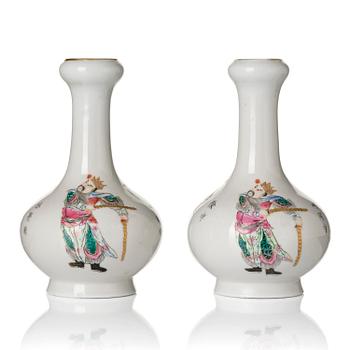 1326. A pair of famille rose 'Wu Shang Pu' vases, Qing dynasty, 19th century.