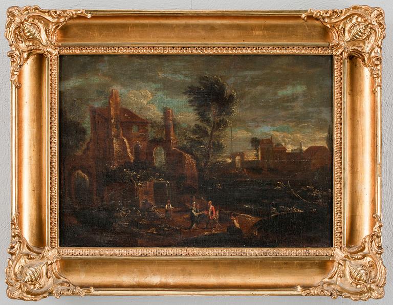 OKÄND KONSTNÄR, olja på duk, ej signerad, 1700-tal.