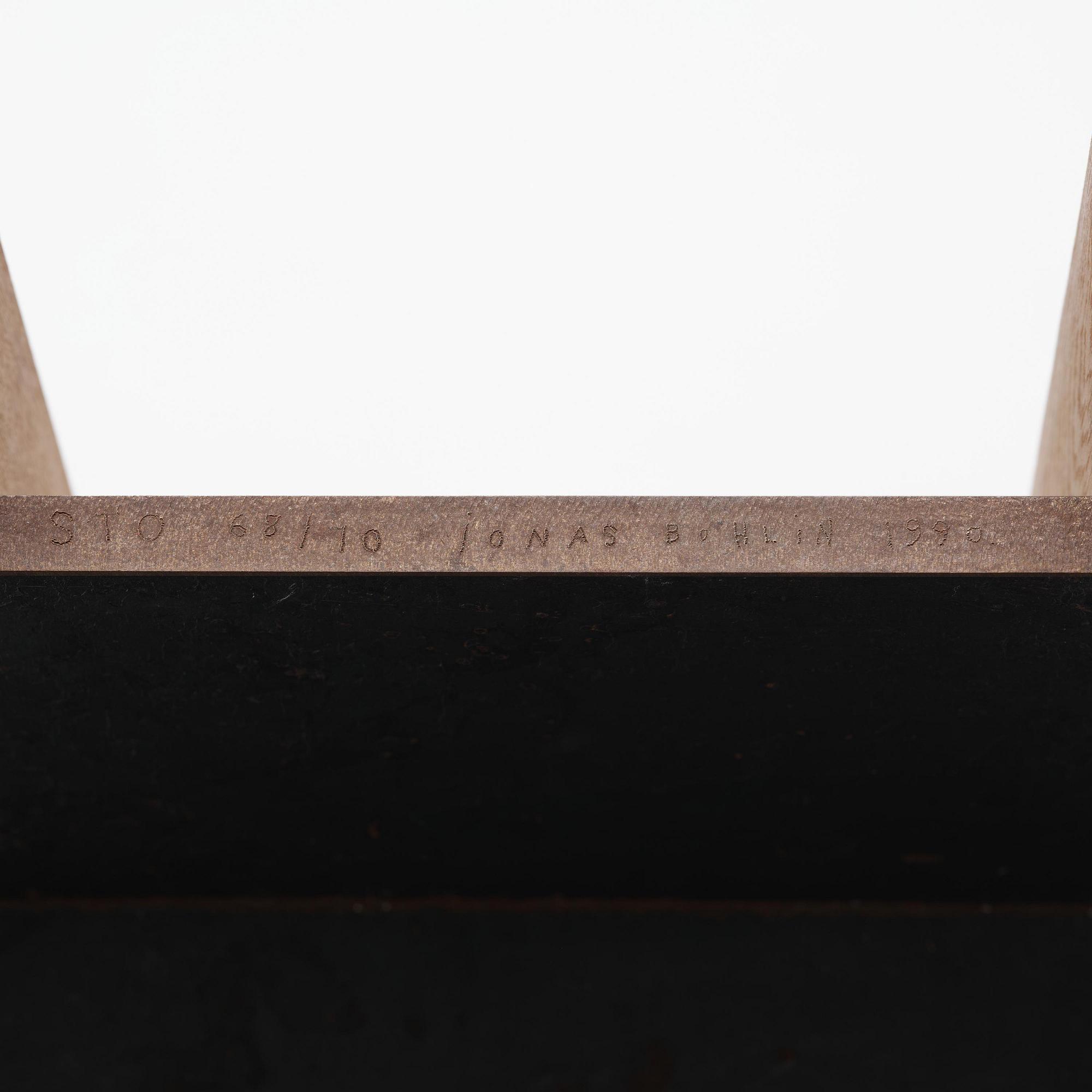 Jonas Bohlin, stol, "Sto", ed. 68/70, Jonas Bohlin Design AB, Stockholm, efter 1990.