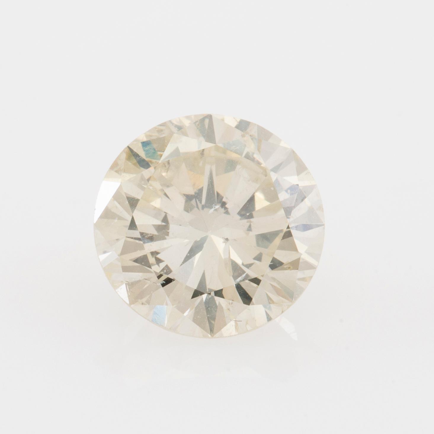 Loose brilliant-cut diamond approx. 2.57 ct.