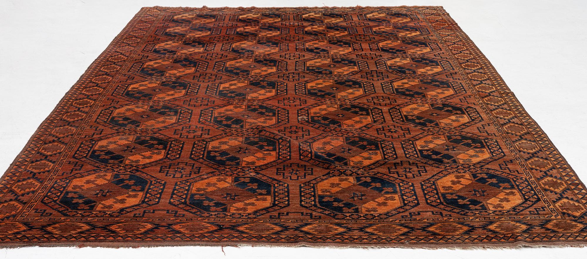 Matta, antik Ersari, norra Afghanistan, ca 360 x 217 cm.