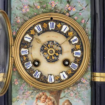 A table clock, with Vienna-like mark, early 20th century.