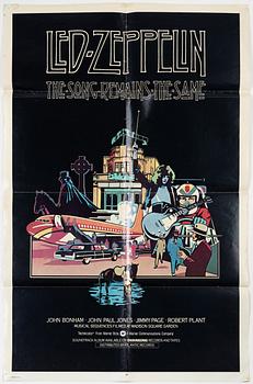 Led Zeppelin, The Song Remains The Same, poster, 1970s.