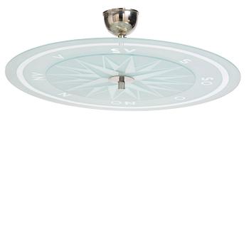 404. Simon Gate, a ceiling lamp model GD 652, Orrefors, 1930s.