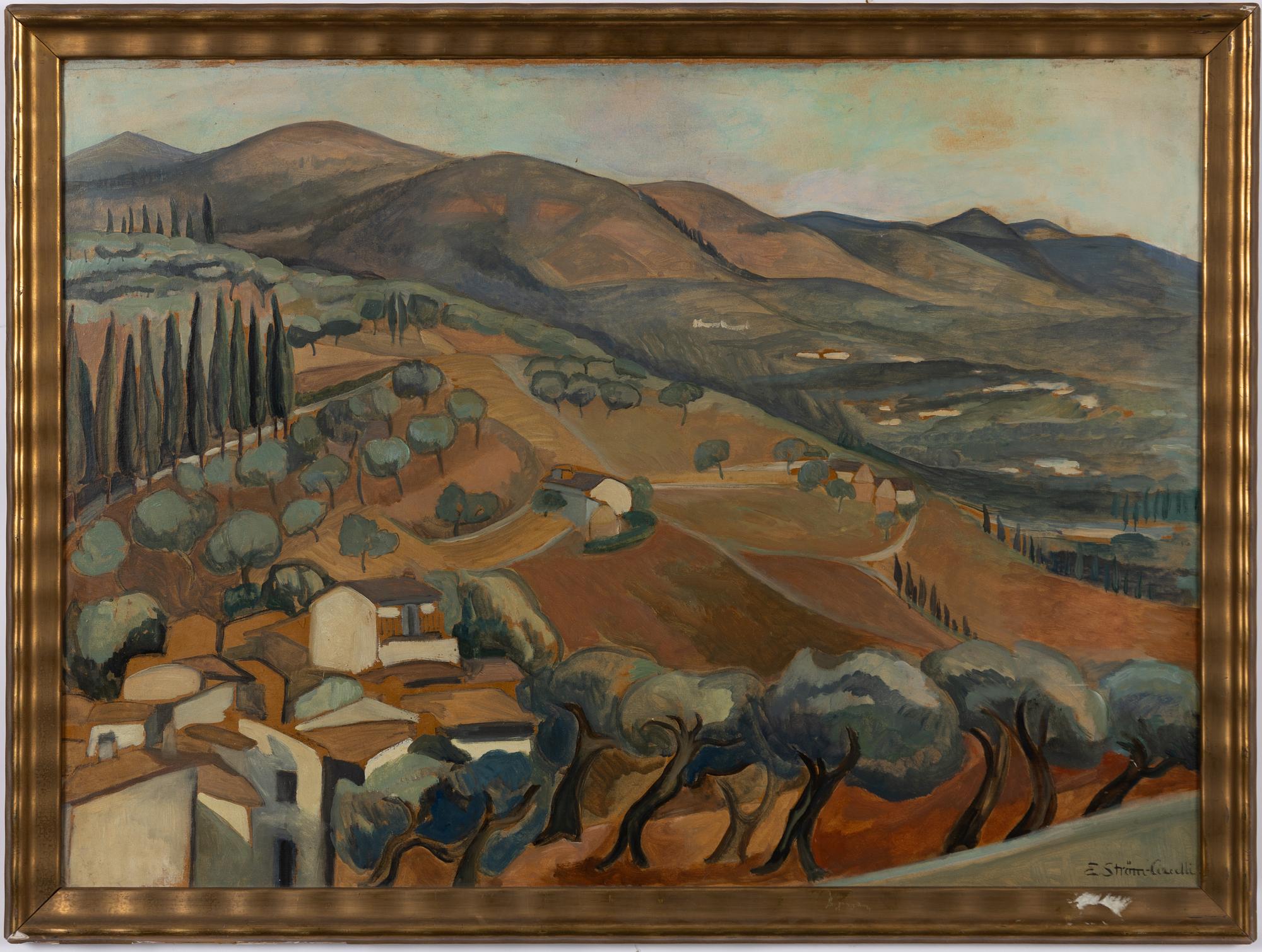 Elsa Ström-Ciacelli, Sydländskt landskap.