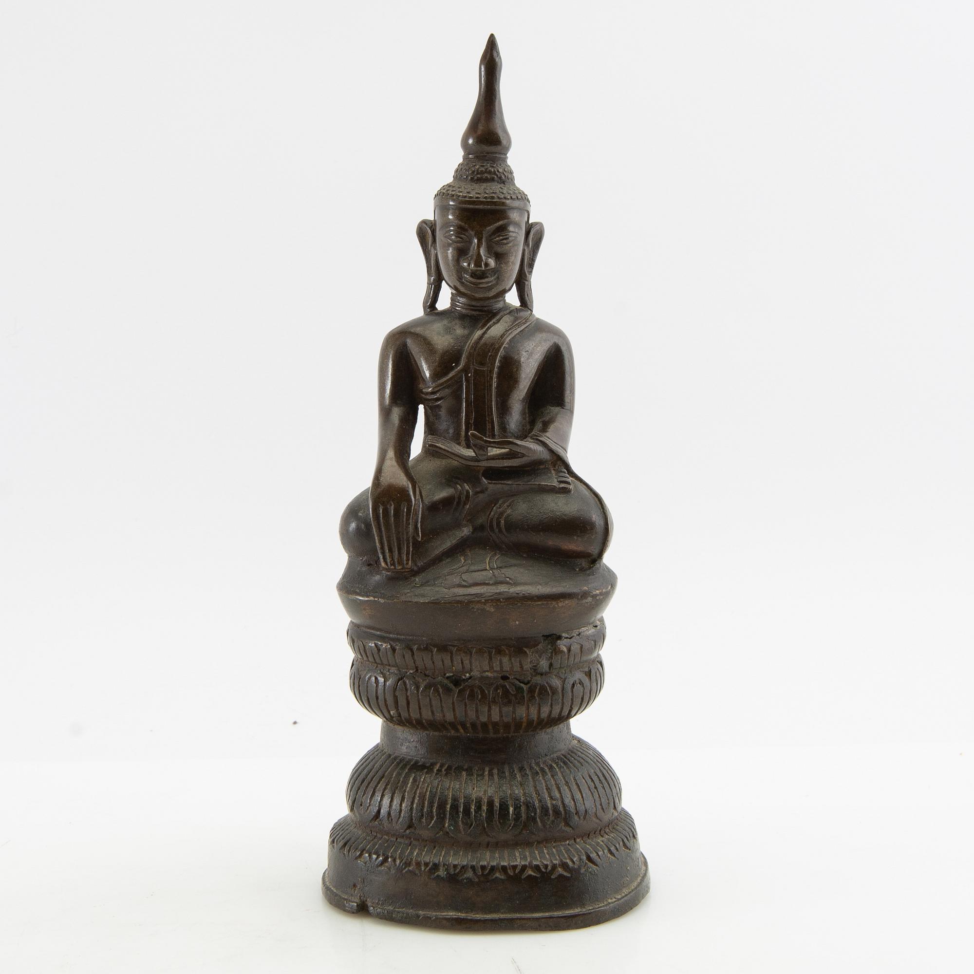 Buddha, bronze. Burma, probably 20th century.