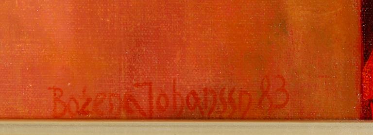 BOZENA JOHANSSON, olja på duk sign och dat 83.